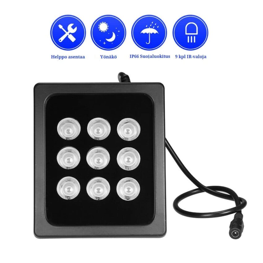 Valvontakameroiden lisävalaisin Valvontakamera lisävalaisin