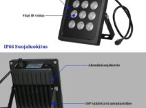 Valvontakamera lisävalaisin