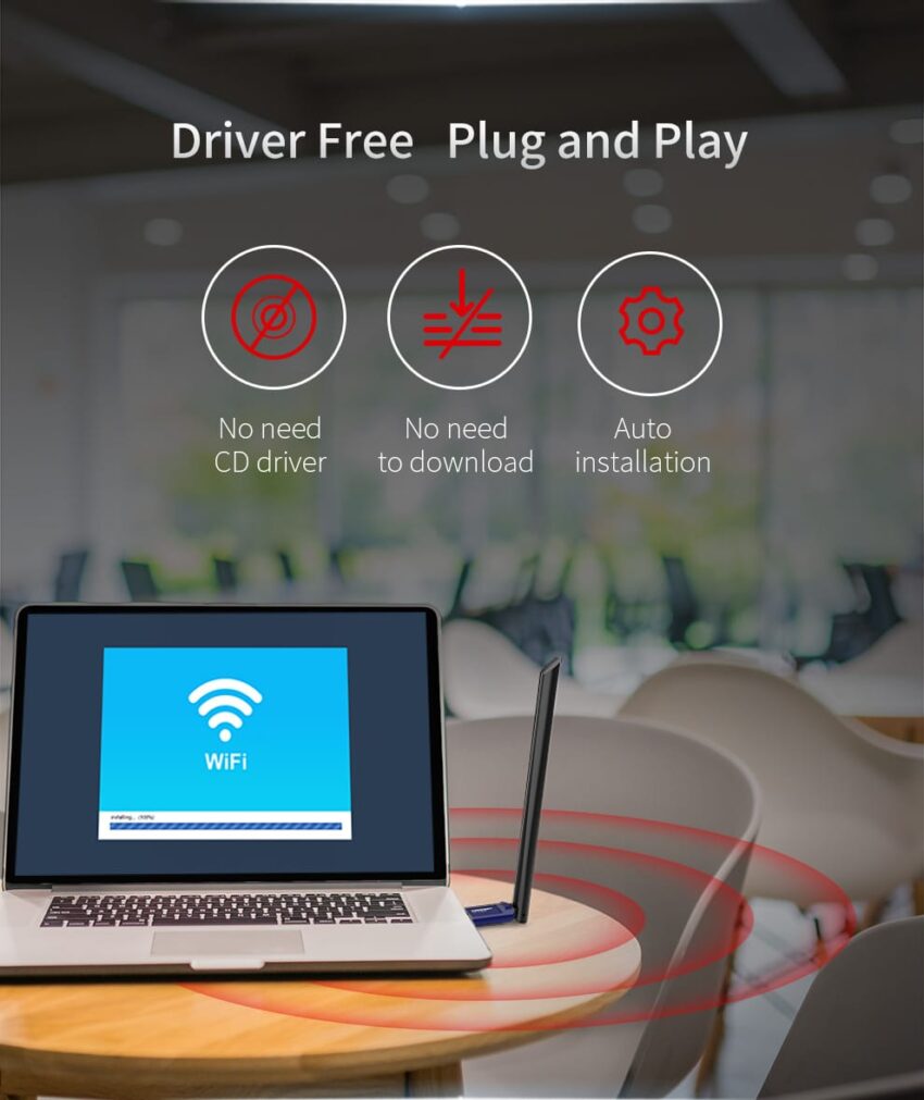 WiFi-/Bluetooth USB-Verkkokortti USB-Verkkokortti