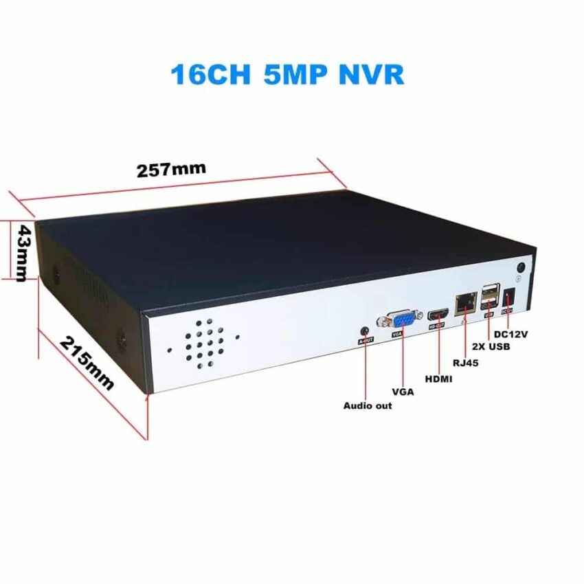 VAHTI videotallennin 16-kanavaa VAHTI NVR 16 channels