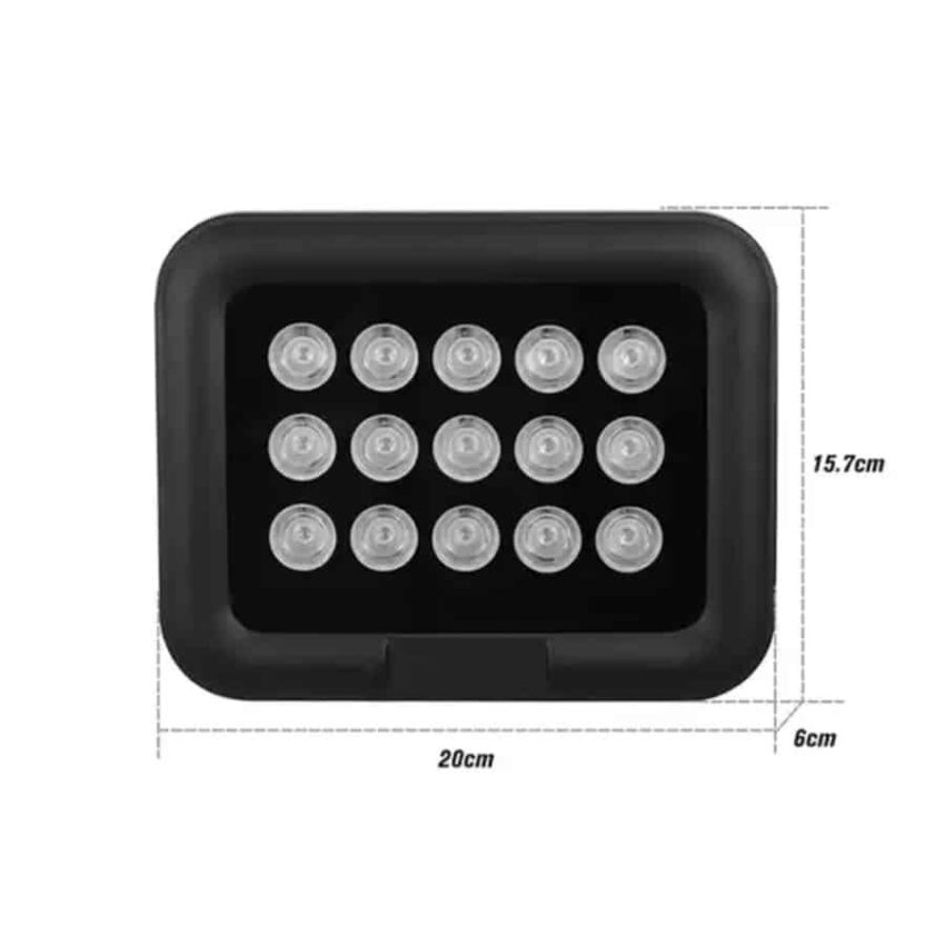 IR-LED valaisin (15-ledin) koko Infrapuna LED valaisin