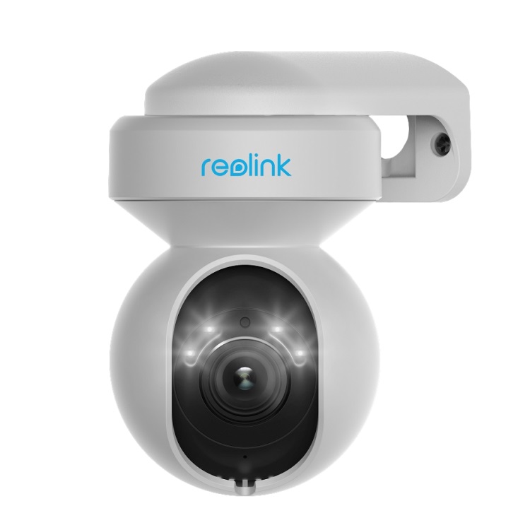 Reolink E1 Outdoor 5MP PTZ Auto Tracking AI WiFi kamera LED-kohdevaloilla (valkoinen)