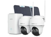 2 kpl Argus PT Ultra kameraa aurinkopaneelilla ja Home Hub keskusyksikkö