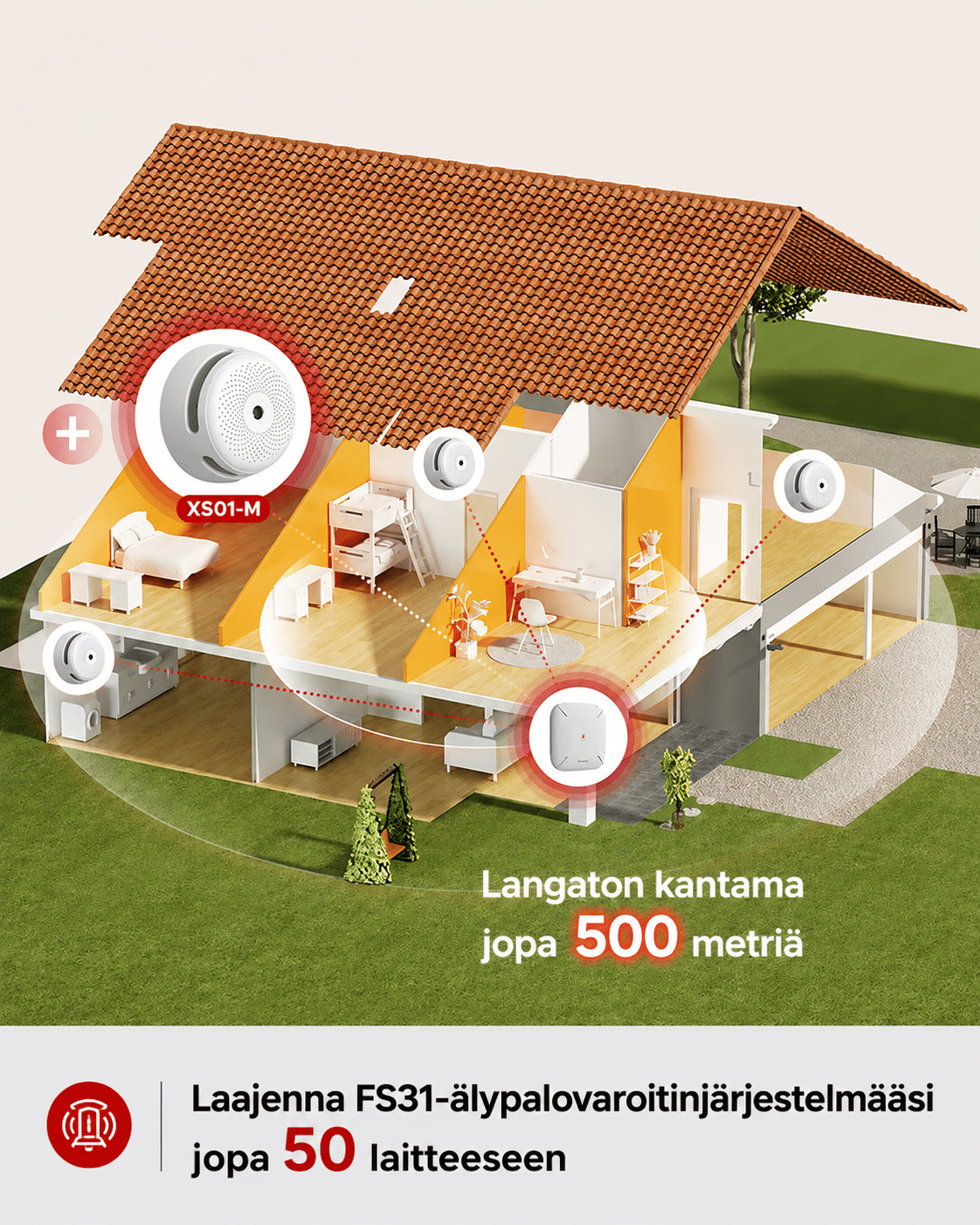 Langaton palovaroitin