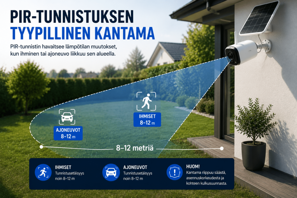 PIR-tunnistus.